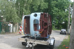 der erste Rostschutz auf dem Unterboden( Rostux) und wieder zu Hause - 2012 - Foto: Clemens Korcz